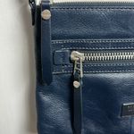 Fossil  Navy Blue Silver Hardware Crossbody Purse Photo 2