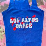 Zenana Outfitters y2k mcbling blue dance printed tank top Photo 4