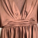Mac Duggal  Dolman Sleeve Satin Cocktail Dress Drape Flowy Formal Size 8 New Photo 6