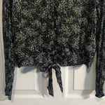 Paige  Black and Gray Patterned Blouse Photo 3