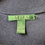 Lauren Ralph Lauren LRL Striped Cotton Knit Sweater Blazer Button Zippers 2X Blue Photo 6