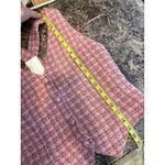 Skies Are Blue  NEW The Harper Vest MEDIUM Pink Tweed Vest Criss Cross Back Vneck Photo 11