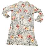 Johnny Was  Winery Floral Animal Print Wrap Sleep Robe Size M Photo 3