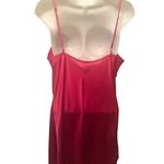Victoria's Secret VTG VS Y2K Gold Label 100% SILK Chemise Sz. M Dark Pink Draped Neck Goddess Photo 3