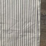 CAbi  Tick Tock Cropped Cream & Navy Blue Striped Trouser Pants 6 Photo 2