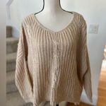 Urban Outfitters UNIF X Beige Cream Knit Chunky Oversize Sweater Photo 0