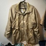 CurrentSeen 80's Vintage Anorak Gold Windbreaker Jacket LARGE Photo 1