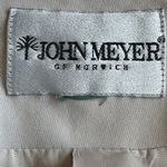 JOHN MEYER OF NORWICH Beige Long Coat & 2 Big Pockets Reverse Hiden Buttons.Sz L Size L Photo 11