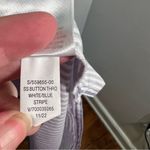 Old Navy  Striped Cutout Midi Shirt Dress Blue White S Photo 14