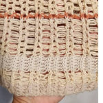 Urban Outfitters UO Sasha Striped Cropped Crochet Sweater Size Small Photo 5