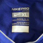 Nike Pro, women's vibrant blue‎ fitted long sleeve athletic shirt Size X Large Purple Photo 4