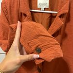 Stoosh  Business Casual Career Burnt Orange Blazer Photo 3