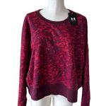 Under Armour NWT Women's Rival Fleece Camo Crew in Chestnut Red - 690 Photo 7