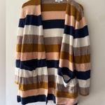 Madewell Kent Stripe Open Cardigan Wool Alpaca Blend Photo 0