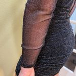 Showpo When I Get Home cocktail party dress, mesh lurex - size 0 Photo 7