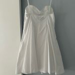 ZARA  White Lace-Trimmed Mini Dress Photo 1