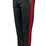 Aritzia TNA Black Red Elastic Waist Zipped Hem Pull On Trouser Sweat Pants Sz XS Photo 0