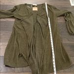 New With Tags Millibon Open Front Brushed Ribbed Knit Open Cardigan Sz M Green Size M Photo 7
