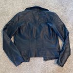 Gap  Vegan Leather Black Jacket Photo 2