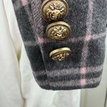 Unbranded brand Plaid Women's Jacket with Gold Buttons Size Large Pink Photo 2