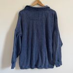 Aerie  Getaway Quarter Snap Sweatshirt Blue Size XL Photo 4