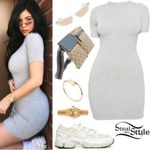 Naked Wardrobe The NW Mini T Dress Gray sz Medium Photo 2