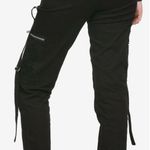 Tripp NYC Royal Bones by  Cargo Pants Mesh Pockets Strappy Goth Size 13 Photo 1