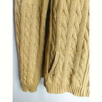 Lauren Ralph Lauren Womens Full Zip Cardigan Sweater Gold Metillic Large Petite Size undefined Photo 2