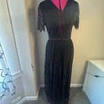 Elegant Black Lace Maxi Dress Photo 1