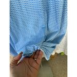 Lands' End  Women's Mini Geometric Pullover Side Draped Twist Hem T-Shirt L Photo 3