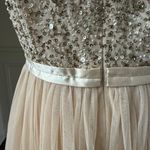 Anthropologie  BHLDN Avery Nude Blush Formal Dress Gown $250 16 Photo 9