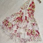 Love Shack Fancy  Deanna Halter Floral Mini Dress size Small Photo 4