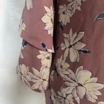 Skies Are Blue Boho Floral Womens Top 1X Mauve Ruffle Romantic Flutter Cottage Photo 6