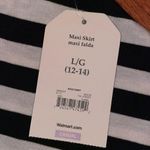 Faded Glory  black and white striped skirt Photo 3