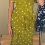 Green polka dot maxi dress Photo 0