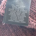 Anthropologie Moth  Portland Cable Knit Sweater Cotton‎ Mauve Purple Women's XS Photo 5