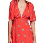 Free People Mockingbird Mesh Inset Floral Mini Dress 0 Photo 0