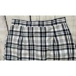 Black and White Plaid Mini Skirt Size M Photo 9