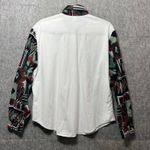 Vintage Roughrider Western Shirt Aztec‎ Print Button Up Long Sleeve Large White Photo 7