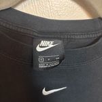 Nike Women’s T-Shirt Short Sleeve Swoosh 100% Cotton Black White Size Small Photo 2