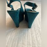 D heart teal wedges Blue Size 7 Photo 4
