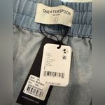 One Teaspoon Free People  Denim Boxer Shorts in Washed Blue Denim Photo 4