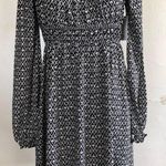 SO  Dress Size Medium Juniors Black & White Gypsy Style Scoop Neckline New Photo 0