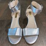 Louise et Cie Silver Leather Sandals 7.5 Photo 1