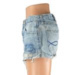 Abercrombie & Fitch  Women's Blue High Waist Distressed Patcworks Denim Shorts 6 Photo 1