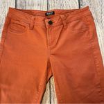 Allen B Bohemian Capris Burnt Brick Jeans Womens 8 Denim Allen Schwartz Zippers‎ Orange Photo 3