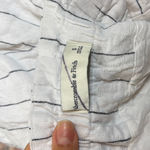 Abercrombie & Fitch  Linen Belted High Waist Black &‎ White Stripe Shorts Sz Sml Photo 6