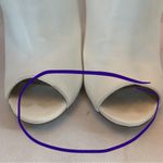 Chinese Laundry KRISTIN CAVALLARI FOR ECRU "LANEY" LEATHER PEEP TOE HEELS (7.5) Photo 8