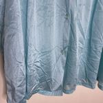 Basic Editions Vintage Style Nylon Blue Pajama Lounge Top Size 1X Photo 2