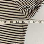 Lush Clothing Lush Cold Shoulder Black and White Striped Top‎ Size Medium Business Casual Boho Photo 4